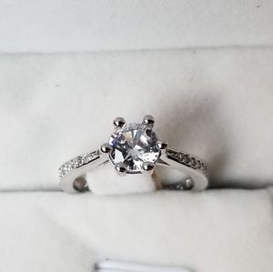 50% off! Sterling Silver Brilliant Cut Ring